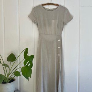 Christy Dawn Sienna Dress Flax Gingham XS New